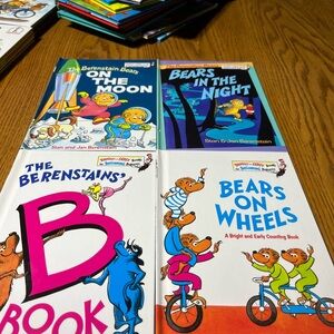 Berenstains Bears Children's Book Set - Blue, White, and Orange Covers